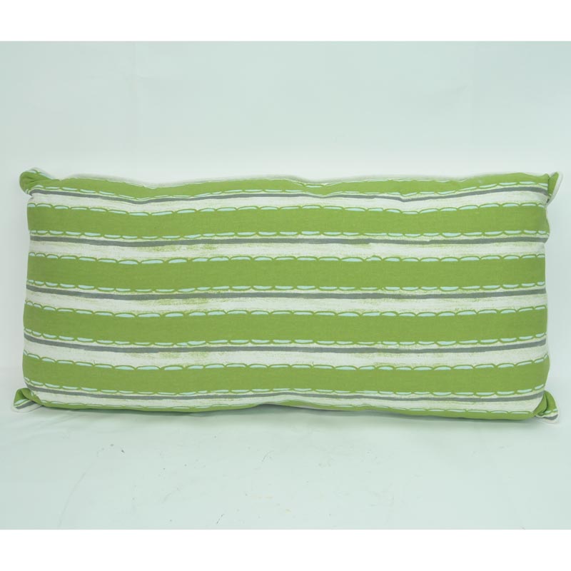 Green Rectangle Cotton & Linen Pillow - Buy 1 FREE 1