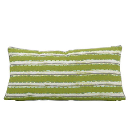 Green Rectangle Cotton & Linen Pillow