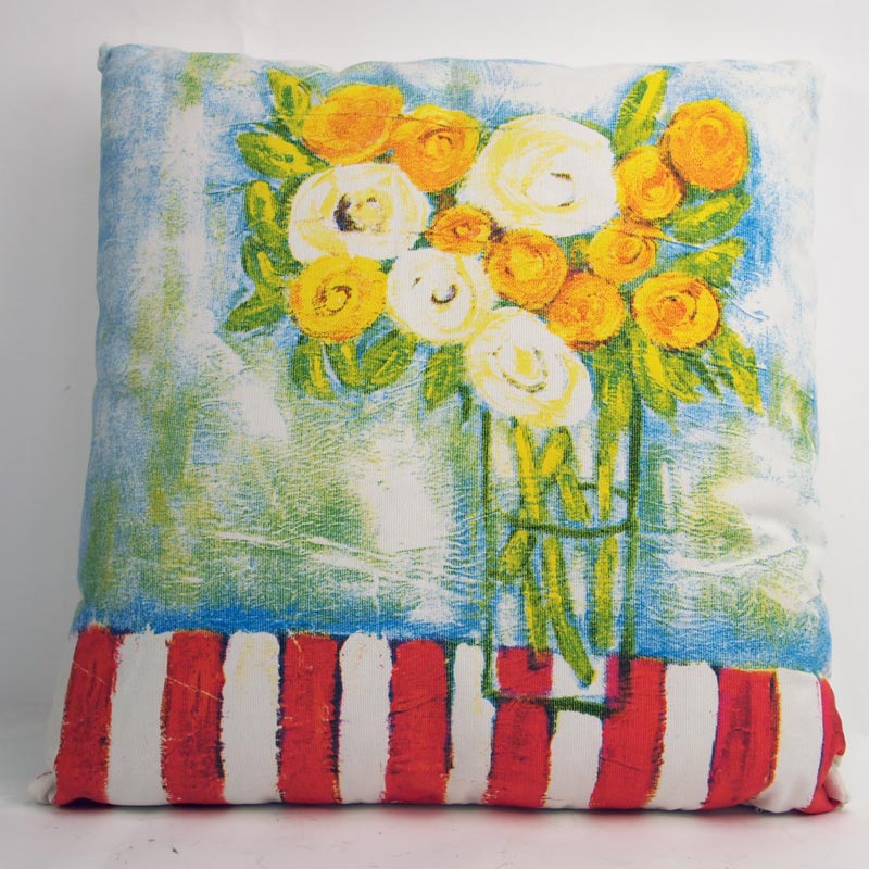 Kellie Floral Cotton Cushion - Style 2