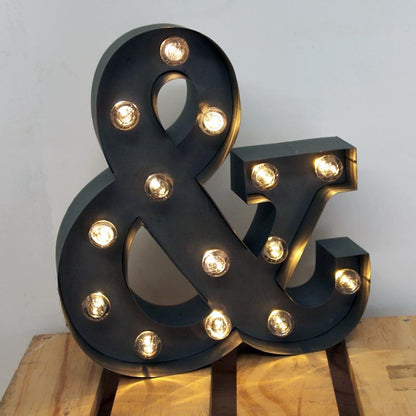 LED Marquee "&" Wall Sign