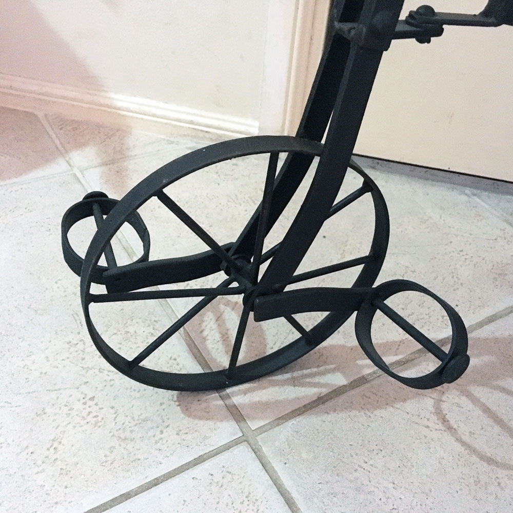 Rustic Metal Tricycle Wine Bottle Holder - SLIGHTLY SCRATCHED