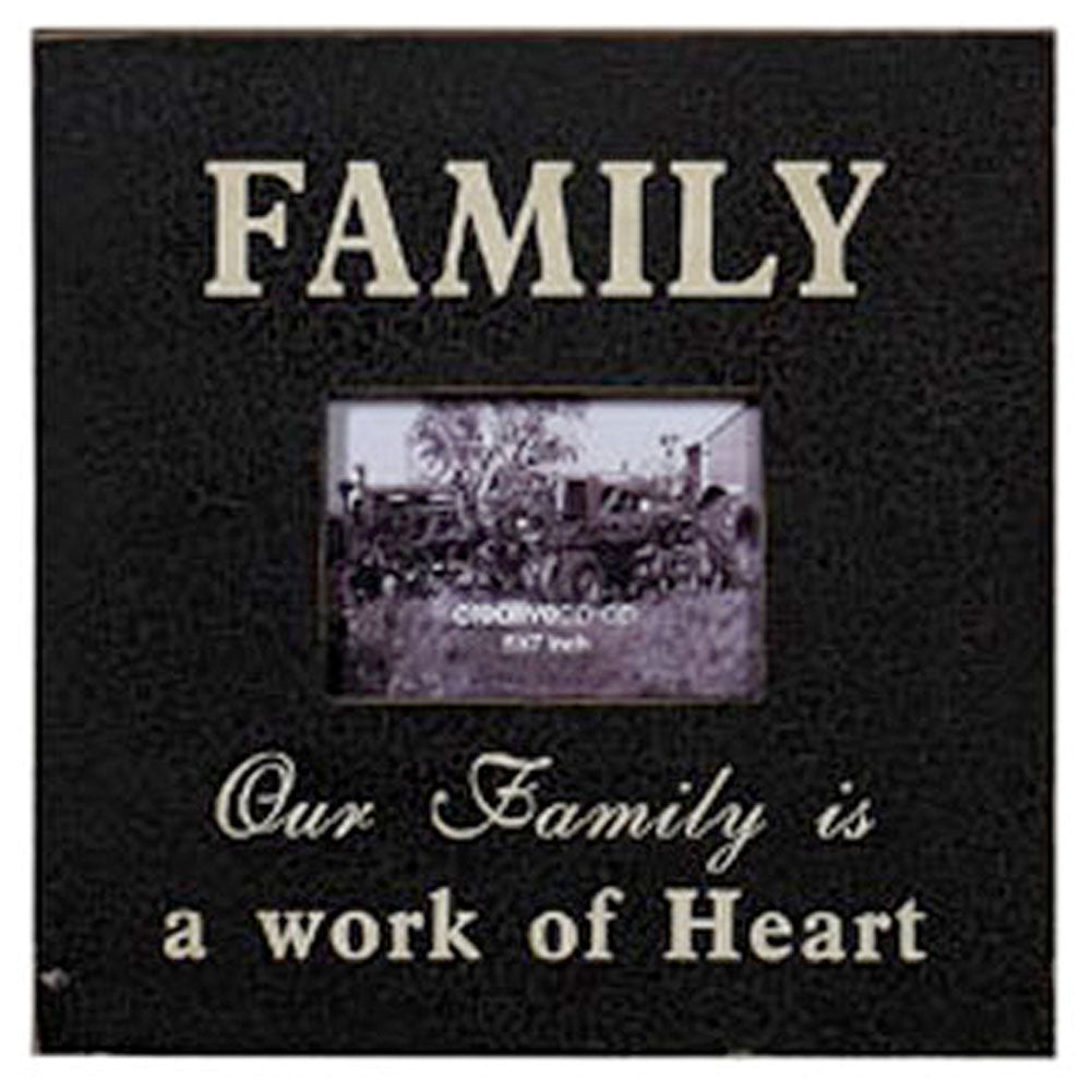 Large 5" x 7" Wooden Photo Frame/ Wall Art - FAMILY - Vintage / Shabby/ Rustic Style
