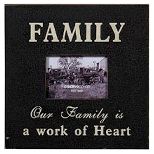 Large 5" x 7" Wooden Photo Frame/ Wall Art - FAMILY - Vintage / Shabby/ Rustic Style
