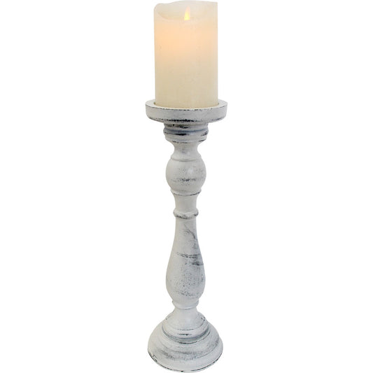 MDF Wooden Candlestick Mod White