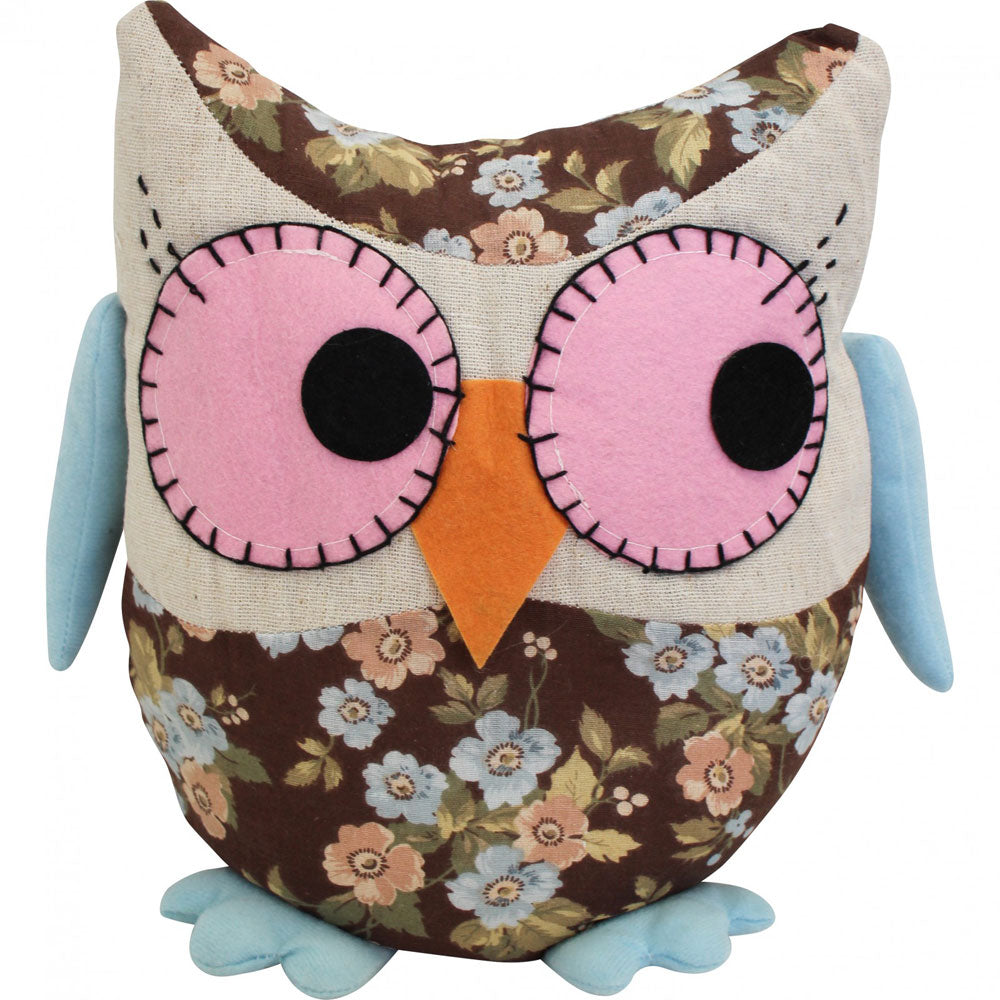 Fabric Wild Animal Doorstop Hoot Owl