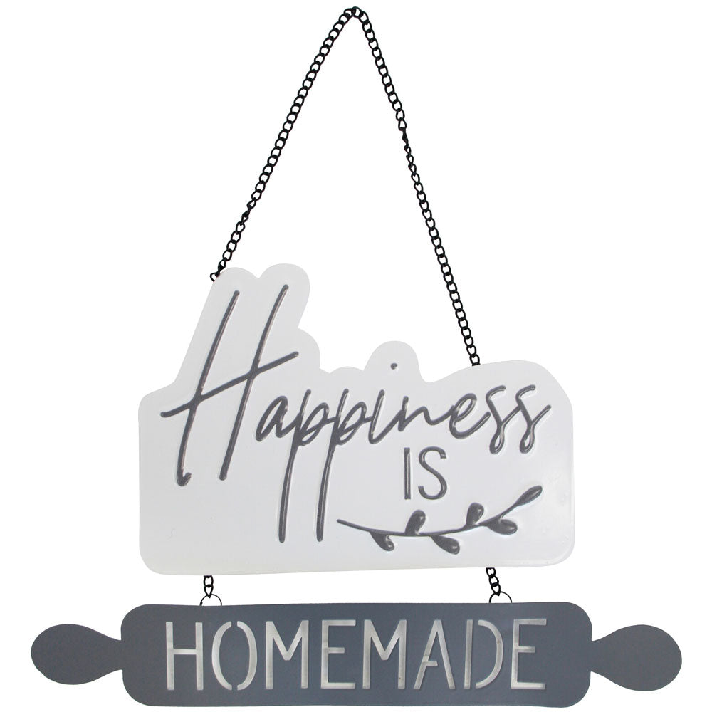 Metal Decorative Wall Sign - Happiness is Homemade